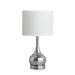 18.75' Corrine Polished Silver Mid-Century Table Lamp Default -DTYStore