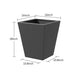 18' H Tall Metal Tapered Planter – Large Outdoor & Indoor Garden Plant Pot with Drainage Hole and Rubber Plug, Stylish Burnished Black Finish for Home and Patio Default -DTYStore