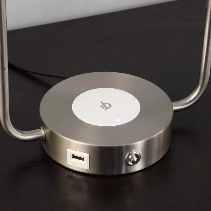 19.25-Inch-Long Neilsen Retro Table Lamp w/ Charging Station and USB Port Default -DTYStore