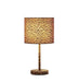 19.25' Faux Suede Leopard Print Metal Table Lamp Default -DTYStore