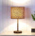 19.25' Faux Suede Leopard Print Metal Table Lamp Default -DTYStore