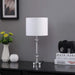 19.25' In Audrey Twisted Crystal Modern Silver Table Lamp Default -DTYStore