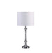 19.25' In Audrey Twisted Crystal Modern Silver Table Lamp Default -DTYStore