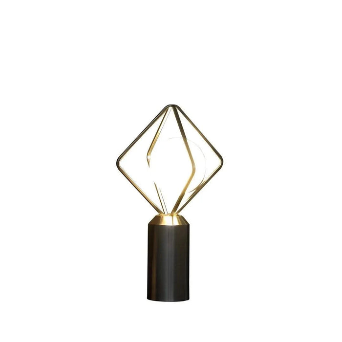 19.5'In Ernst Modern Monoclinic Pendeloque Silver Metal Table Lamp Default -DTYStore