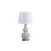 19.5' In Mirror Glass Mosaic Silver Chrome Polyresin Table Lamp Default -DTYStore