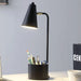19.5' In Student Black Metal Task Desk Lamp W/ Organizer Default -DTYStore