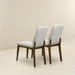 Ines White Boucle Dining Chair (Set Of 2) - DTYStore