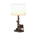 19.75' In Capreolus Bronze Western Roe Deers Polyresin Table Lamp Default -DTYStore