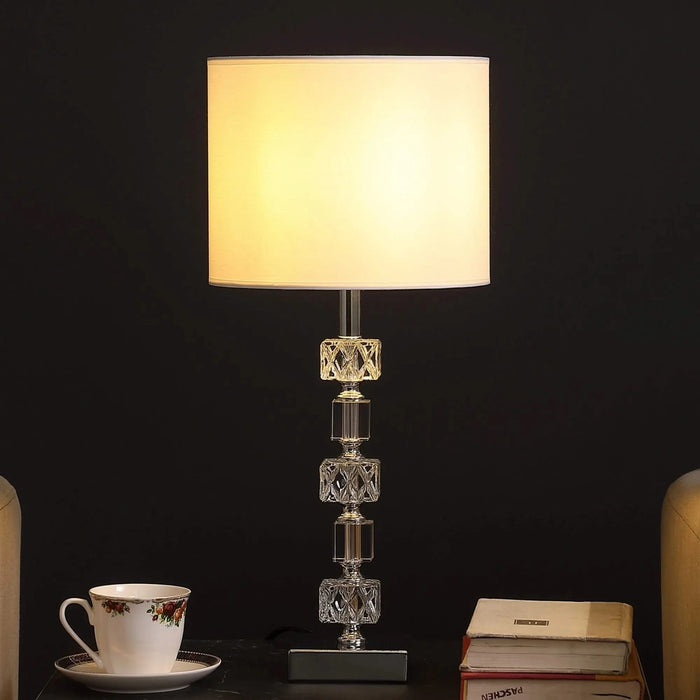 19.75' In Jules Solid Prism Crystal Cubes Orb Table Lamp Default -DTYStore