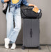 Luggage Set 4 pcs (20"/24"/29"/Travel Bag), PC+ABS Durable Lightweight Luggage with Collapsible Cup Holder, 360Â° Silent Spinner Wheels, TSA Lock, Gray - DTYStore