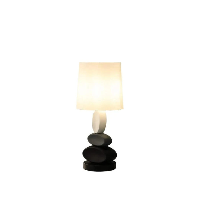 19' In Coastal Como Modern Stacked Tablets Metal Table Lamp Default -DTYStore