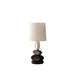 19' In Coastal Como Modern Stacked Tablets Metal Table Lamp Default -DTYStore