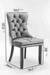 Furniture, Nikki Collection Modern, High-end Tufted Solid Wood Contemporary PU and Velvet Upholstered Dining Chair with Wood Legs Nailhead Trim 2-Pcs Set, White+Pink, SW2101WP - DTYStore