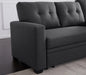 Upholstered Pull out Sectional Sofa with Chaise - DTYStore