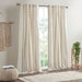 1PC 50x108' Cotton Printed Curtain Panel with Chenille Stripe and Lining - DTY Store