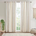 1PC 50x108' Cotton Printed Curtain Panel with Chenille Stripe and Lining - DTY Store