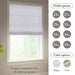 1PC Cordless Roman Blind Galen Matte fabric Light-Filtering Window Shade White -DTYStore