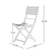 POSITANO FOLDABLE DINING SET, WHITE - DTYStore