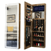 Fashion Simple Jewelry Storage Mirror Cabinet With LED Lights Can Be Hung On The Door Or Wall - DTYStore