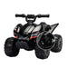 Kids Ride-on ATV, 6V Battery Powered Electric Quad Car with Music, LED Lights and Spray Device, 4 Wheeled Ride-on Toy for Toddlers Age 3-5, Black - DTYStore