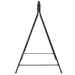 Outsunny Metal Porch Swing Stand, Heavy Duty Swing Frame, Hanging Chair Stand Only, 528 LBS Weight Capacity, for Backyard, Patio, Lawn, Playground, Black - DTYStore