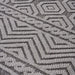 DTY Signature Collection 8X10 Grey/White /Geometric Indoor/Outdoor Area Rug - DTYStore