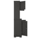 Coffee Bar Cabinet Kitchen Cabinet with Storage, Farmhouse Wine Cabinet with Drawers shelves and cabinets, Buffet Cabinet Wine & Glass Racks for Dining Room, Kitchen, Black - DTYStore