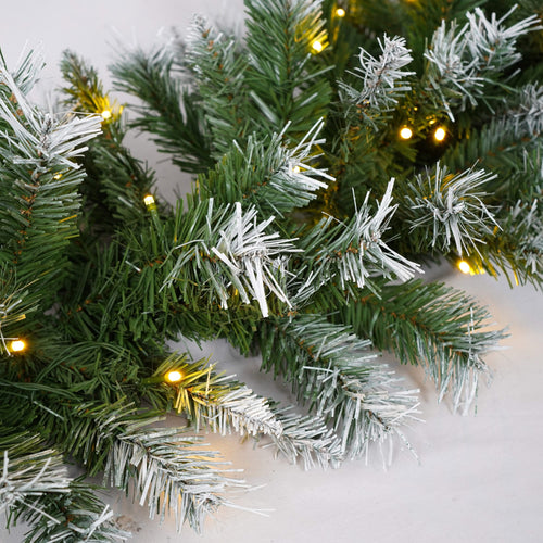 Artificial Christmas 3-Piece Set Wreath and 2 Entrance Trees with LED Lights in White+Green, Premium PVC with Metal Stand, 4 ft Height - Image 13