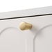 Modern metal leg double drawer dressing table, combining high-quality wood and metal, simple style, multifunctional dressing table, suitable for bedroom, living room, and office use - DTYStore