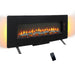 48 inch Curved Front Wall Mounted Electric Fireplace with remote and multi color flame & emberbed - DTYStore