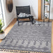 DTY Signature Collection 4X6 White/Gray /Traditional Indoor/Outdoor Area Rug - DTYStore
