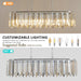 Crystal Ceiling Chandelier Metal and K9 Crystal,39 -Inch Suspension - DTYStore