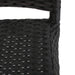 29' Outdoors PE Rattan Armless Barstools, Set of 2, Dark Brown - DTYStore
