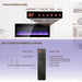 50 Inch Electric Fireplace, Recessed and Wall Mounted Fireplace - DTYStore