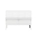 Queen Size Murphy Bed with Built-In Charging Station and a Shelf, White - DTYStore