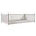 Patio Minimalist Twin Size Garden Swing Bed Wood Porch Swing with Ropes for Backyard, Safe Sloped Design, White - DTYStore