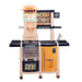 Large Pretend Play Kitchen Set Kids Cooking Playset with Realistic Lights, Vivid Sounds, Play Phone, Clock and 65 Pcs Accessories, 3 +, Blue - DTYStore