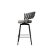 360°Swivel Bar Chairs set of 2, equipped with soft cushioned backrest counter stool, metal leg modern luxury kitchen chair, suitable for family dining, kitchen island - DTYStore