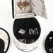 9" Tall Display Jewelry Box with Hidden Storage, High Heel Shoe Design, Stencil Letter Print - DTYStore