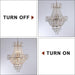 Gold Crystal Chandeliers,Large Contemporary Luxury Ceiling Lighting for Living Room Dining Room Bedroom Hallway - DTYStore