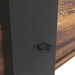 Rustic Brown TV Console with push-to-open Storage Cabinet for TV up to 65in Wood &glass TV Stand for Living Room Bedroom - DTYStore