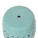 11' x 17' Glazed Ceramic Drum Stool - Indoor/Outdoor Side Table - Accent Garden Stool - DTYStore