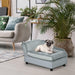 Luxury Fancy Dog Bed for Small Dogs with Hidden Storage, Small Dog Couch with Soft 3" Foam, Dog Sofa Bed, Cushy Dog Bed, Modern Pet Furniture for Puppies and Little Breeds, Gray - DTYStore