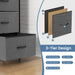 Dresser for Bedroom 6 Drawers Wide Fabric Storage Units Chest of Drawers for Bedroom with Metal Frame and Wooden Top for TV - DTYStore