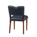 Bryson Midnight Blue Faux Leather Dining Chair - Set of 2 - DTYStore