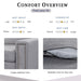 Orisfur. Reversible Sectional Sofa Space Saving with Storage Ottoman Rivet Ornament L-shape Couch for Large Space Dorm Apartment - DTYStore