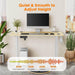 Electric Height Adjustable Standing Desk,Sit to Stand Ergonomic Computer Desk,Yellow,48'' x 24" - DTYStore