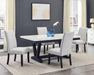 Modern Look 2pc Light Gray Finish Side Chair Fabric Full Back Upholstered Seat Nailhead Trim Accent Dining Room Wooden Furniture - DTYStore