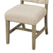 Retro Style Dining Chair Set with 4 Upholstered Chairs for Dining Room and Living Room (Natural Wood Wash) - DTYStore