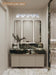 Modern Wall-Mounted Light Home Bedroom Bathroom Vanity Light Chrome Color Crystal Lampshade 5-Light E26 Bulb Wall Light - DTYStore